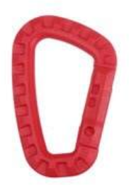 Hard Polymer D-Ring Carabiners (7 colors)